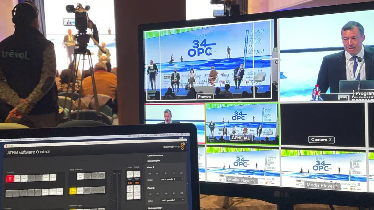 Cobertura audiovisual Congreso OPC España 2022. Paraninfo de la Magdalena en Santander